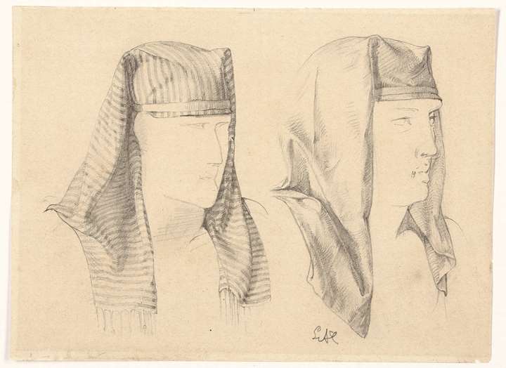 Two Studies of an Egyptian Headress